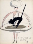 Pol Rab (1898 - 1933), technique mixte, Costume "Impôts sur les chats" pour l'"Age d'Or", revue de Rip au Théâtre du Palais Royal.