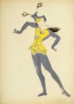 A. M. Cassandre (1901 - 1968), gouache, Costume de ballet pour l'Opéra.