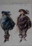 Lile de Nobili (1916 - 2002), technique mixte, Costume pour "Cyrano de Bergerac" d'Edmond Rostand en 1954.