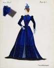 Marie-Hélène Daste (1902 - 1994), technique mixte, Costume pour "Mary Stuart" de Marcelle Maurette.