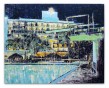 Enoc Perez, Hotel San Juan, Isla Verde, Puerto Rico, 2004, Huile sur toile, 182,9 x 228,6 cm