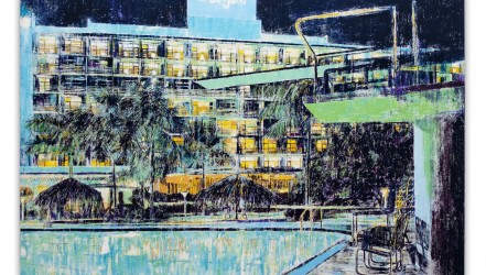 Enoc Perez, Hotel San Juan, Isla Verde, Puerto Rico, 2004, Huile sur toile, 182,9 x 228,6 cm