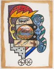 Don Nice Earth Icon, Yellow Swirl, 1995 Aquarelle 75 x 55 cm
