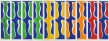 Claude Viallat Contreformes, 1992 Aquatinte en couleurs signées et numérotées Atelier Piero Crommelynck 109,7 x 30,1 cm chacun