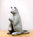 Isao, "Chat de la fortune", 2007, bronze, 31,5 x 28 x 14,5 cm