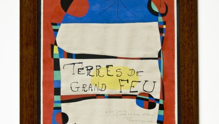 Joan Miro, "Terre de Grand Feu", 1956, Gouache sur papier, 75 x 52,5 cm