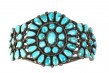 Bracelet de turquoises Zuni (29 pièces) Nouveau-Mexique, USA, circa 1900 Argent, turquoises 7 x 4,5 cm