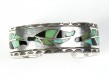 Bracelet Navajo Arizona et Nouveau-Mexique, USA, circa 1935 Argent, turquoises, jais 6,5cm