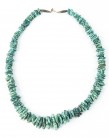 Collier de turquoise Zuni Nouveau Mexique, USA, circa 1890 Argent, métal, turquoise 30 cm