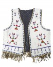 Gilet Sioux Oglala Dakota du Sud, USA, circa 1900 Peau, tissus inprimés (doublure), perles de Bohême, sinew (coutires au tendon), fils de coton 53 x 49 cm