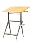 Friso Kramer Table à dessin d’architecte modulable Reply, 1963 Ahrend de Cirkel Plateau en bois, sctusture grise en tôle d’acier plié 160 x 70 x 120 cm