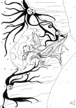 Roxane Depardieu Sans titre, mars 2016 Sérigraphie à l’encre réhaussée à l’aquarelle Edition de 8 épreuves numérotées +1 Epreuve d’Artiste 60 x 80 cm