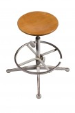 Friso Kramer Tabouret Bois et acier 90 x 75 x 75 cm